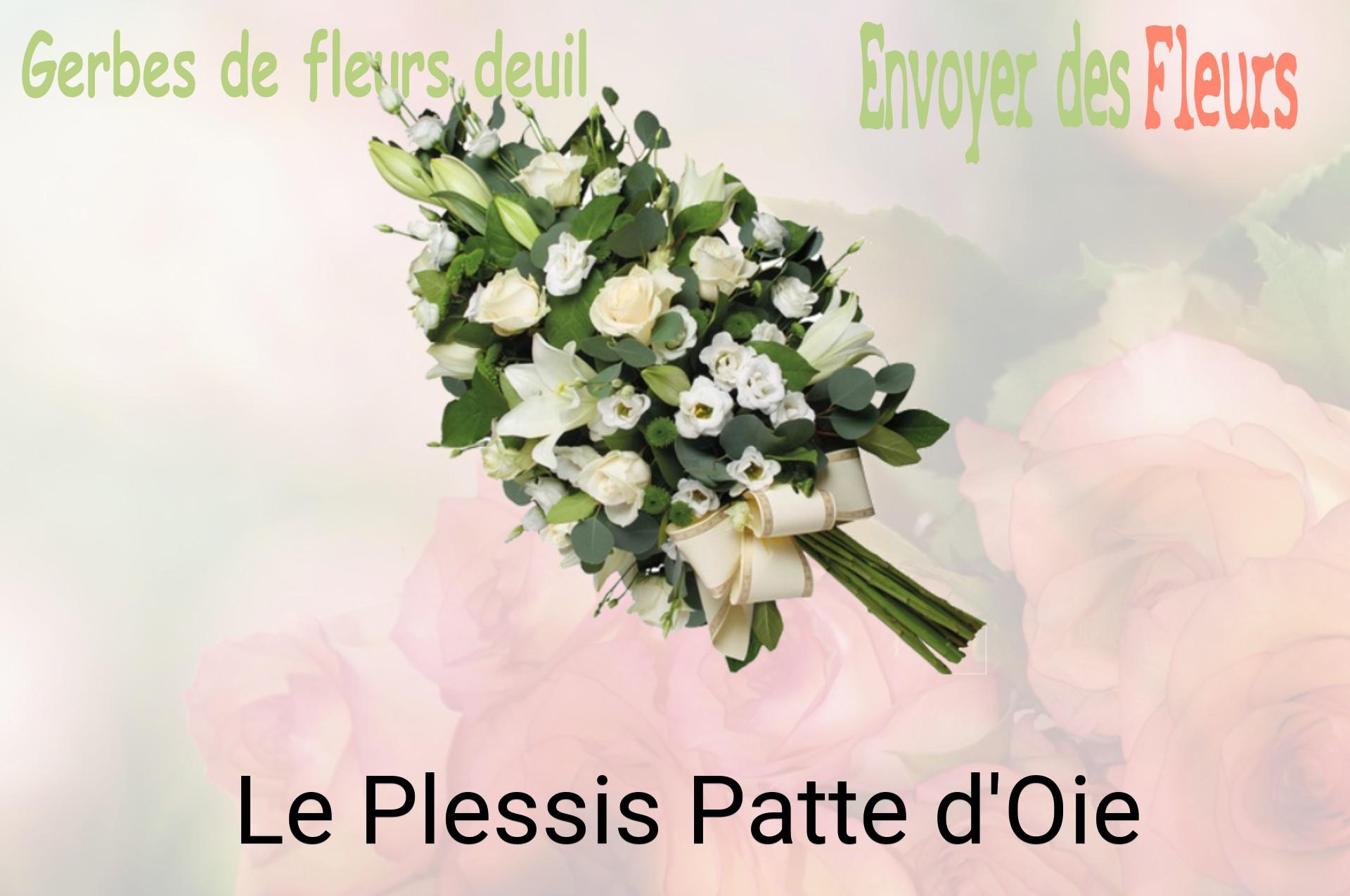 Gerbe de fleurs de deuil livrée à Le Plessis-Patte-d'Oie